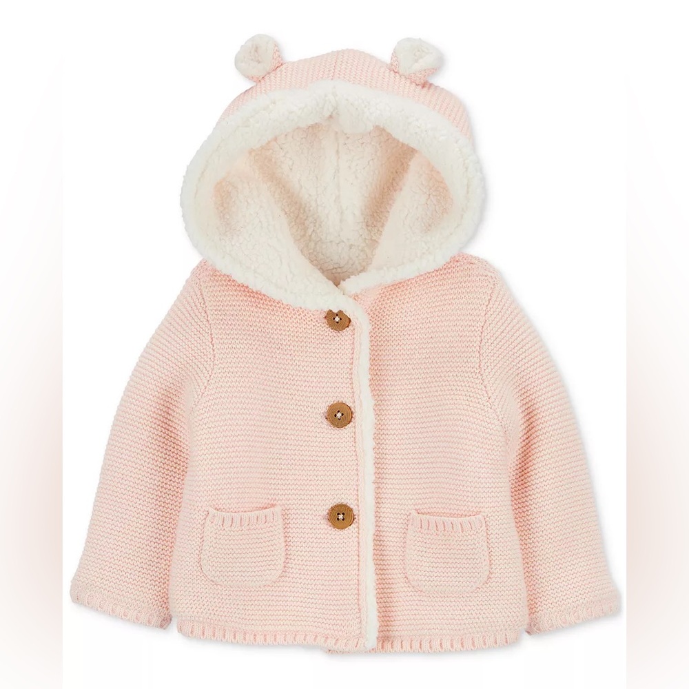 Carter's Sherpa Lined Hooded Cardigan